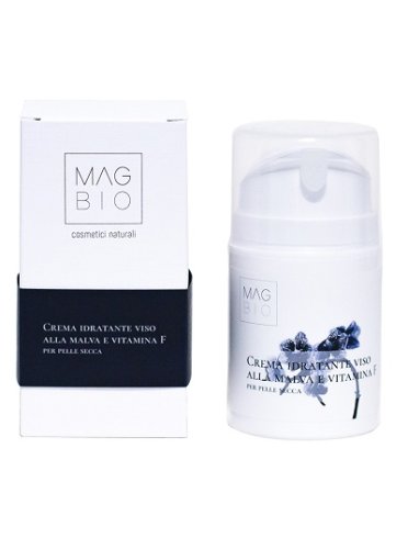 Magbio crema viso all'aloe e bava di lumaca per pelle normale 50 ml airless plastica bianco