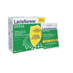 Lactoflorene Difesa - Integratore per il Sistema Immunitario con Fermenti Lattici - 10 Bustine Twin