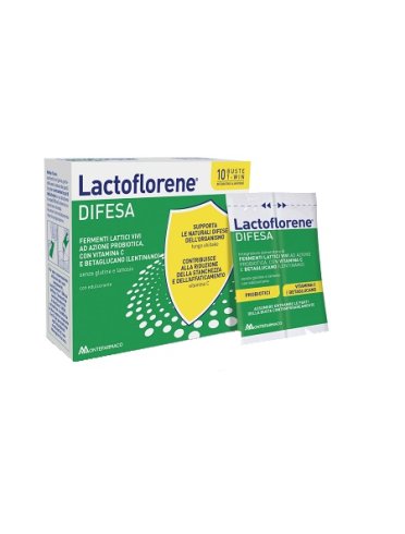 Lactoflorene difesa - integratore per il sistema immunitario con fermenti lattici - 10 bustine twin
