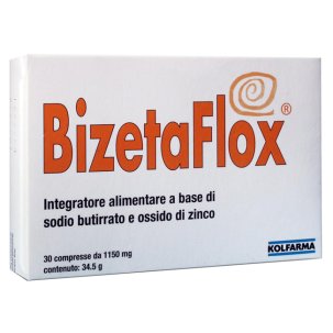 BizetaFlox Integratore di Sodio Butirrato e Zinco 30 Compresse
