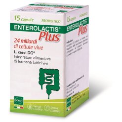 Enterolactis Plus - Integratore di Fermenti Lattici - 15 Capsule