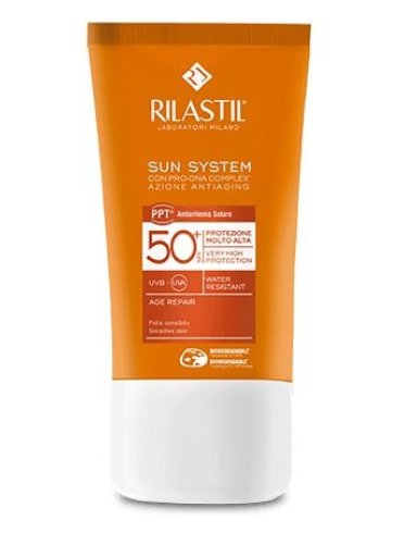 Rilastil sun system - crema solare viso age repair protezione solare spf 50+ - 40 ml