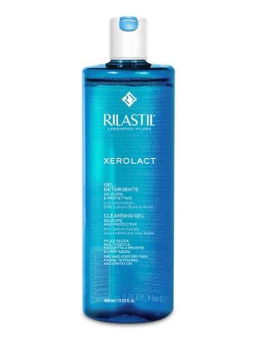 Rilastil xerolact - gel detergente viso e corpo per pelle secca - 400 ml