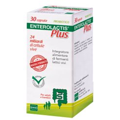 Enterolactis Plus - Integratore di Fermenti Lattici - 30 Capsule