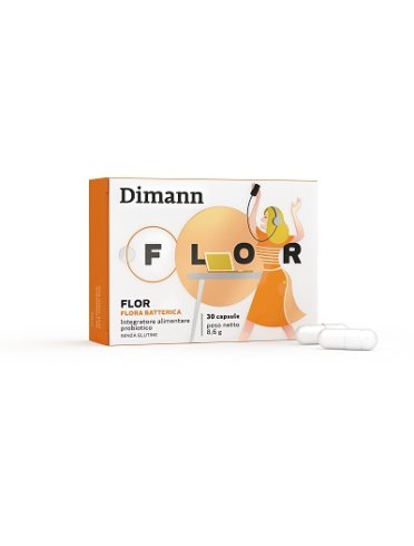 Dimann flor - integratore di fermenti lattici - 30 capsule