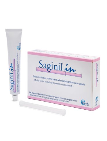 Saginil in - trattamento normalizzante della reattività della mucosa vaginale - 10 cannule + tubo 60 ml