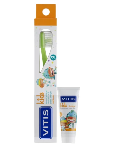 Vitis kids spazzolino + gel 8 ml Vitis kids spazzolino + gel 8 ml