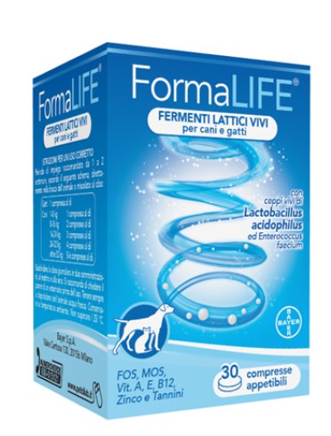 Formalife fermenti lattici vivi per cani e gatti 30 compresse appetibili 33 g