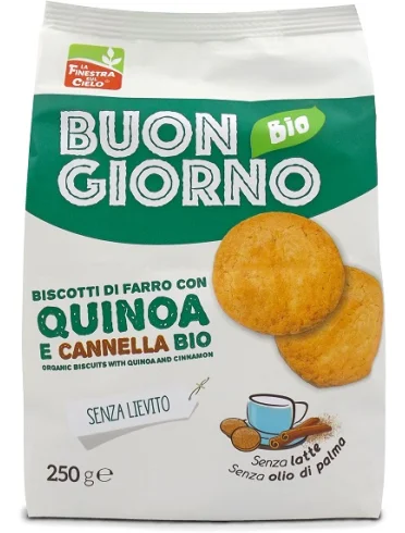 Buongiornobio biscotti con quinoa e cannella senza lievito Buongiornobio biscotti con quinoa e cannella senza lievito