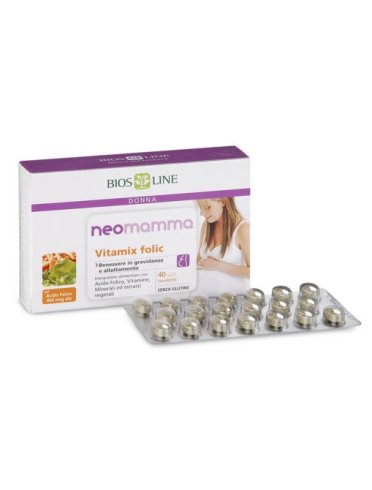 Neomamma vitamix folic - integratore per donne in gravidanza - 40 compresse