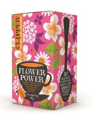 Clipper flower power fiori di sambuso ibisco e lime 20 filtri