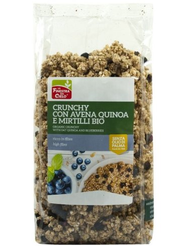 Crunchy con avena quinoa e mirtilli