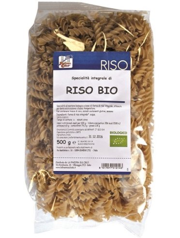 Fusilli di riso integrale bio 500 g