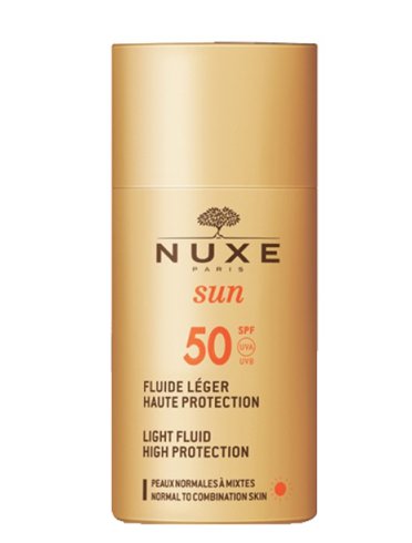 Nuxe sun fluido leggere viso alta protezione spf50 50 ml