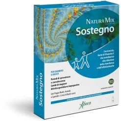 Aboca Natura Mix Advanced Sostegno - Integratore per Sistema Immunitario - 10 Flaconcini