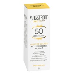 Angstrom Protect - Lozione Solare Viso e Corpo per Pelle Sensibile con Protezione Molto Alta SPF 50 - 100 ml