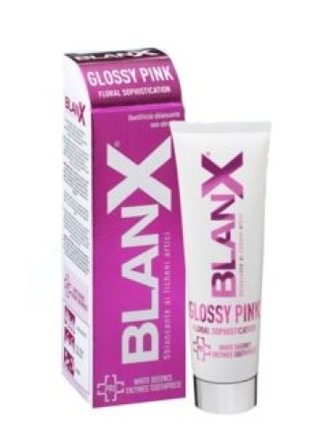 Blanx glossy pink dentifricio sbiancante non abrasivo 75 ml