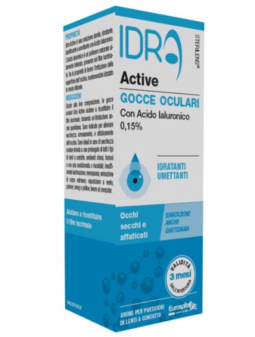 Gocce oculari sterilens idra active 10 ml con acido ialuronico 0,15%