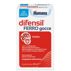 Humana Difensil Gocce - Integratore di Ferro - 20 ml