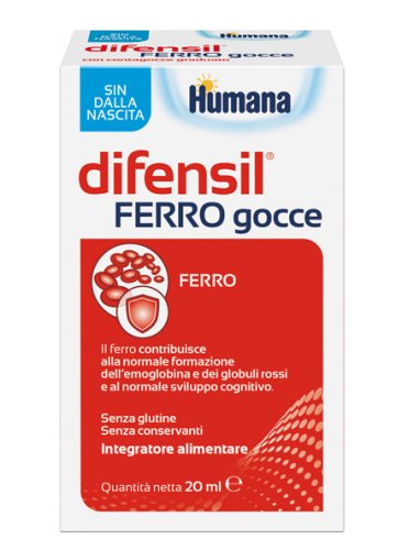 Humana difensil gocce - integratore di ferro - 20 ml