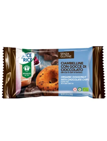Rice & rice ciambelline con gocce di cioccolato 4 x 45 g Rice & rice ciambelline con gocce di cioccolato 4 x 45 g