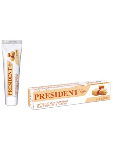 President baby 0-3 dentifricio caramello 30 ml