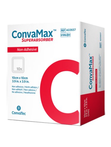 Medicazione avanzata convamax superabsorber non-adhesive 15x 15 cm 10 pezzi