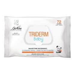 BioNike Triderm Baby - Salviettine Detergenti Lenitive - 72 Pezzi