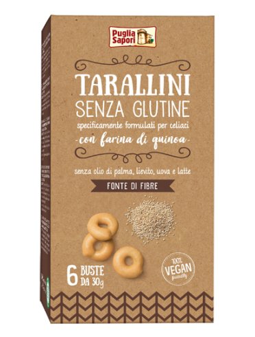 Tarallini senza glutine con farina di quinoa 180 g