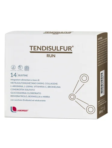 Tendisulfur run - integratore per la funzionalità di tendini e articolazioni - 14 bustine Tendisulfur run - integratore per la funzionalità di tendini e articolazioni - 14 bustine