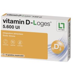 VITAMIN D-LOGES 15 GELATINE MASTICABILI GUSTO LIMONE