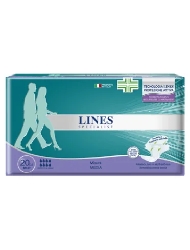 Lines specialis pannolone a mutandina maxi media farma 20 pezzi Lines specialis pannolone a mutandina maxi media farma 20 pezzi