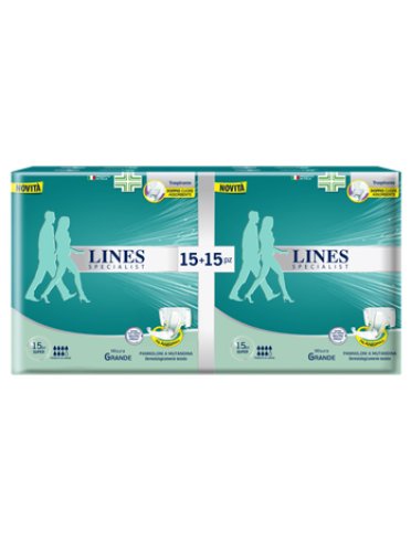 Pannolone a mutanda lines specialist super large 30 pezzi