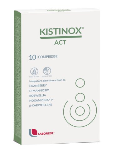 Kistinox act - integratore per la funzionalità dell'apparato uro-genitale - 10 compresse