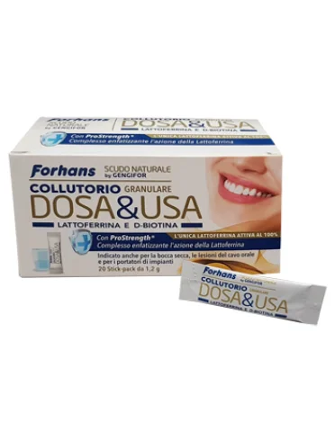 Forhans dosa & usa collutorio granulare 20 stick pack Forhans dosa & usa collutorio granulare 20 stick pack