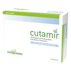 Cutamir - Crema Anti-Arrossamenti Idratante per Pelle Sensibile - 10 Bustine x 5 ml