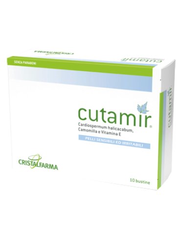 Cutamir - crema anti-arrossamenti idratante per pelle sensibile - 10 bustine x 5 ml