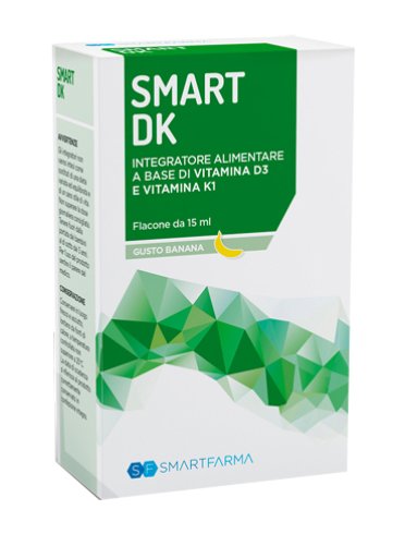 Smart dk - integratore di vitamina d3 e k gusto banana - 15 ml