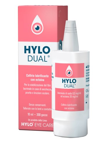 Hylo-dual - collirio idratante per occhi irritati - 10 ml