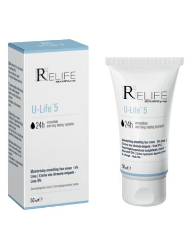 Relife u-life 5 - crema viso idratante levigante - 50 ml