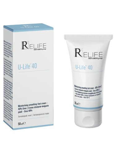 Relife u-life 40 - crema idratante levigante piedi - 50 ml