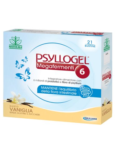 Psyllogel megafermenti 6 gusto vaniglia - 21 bustine