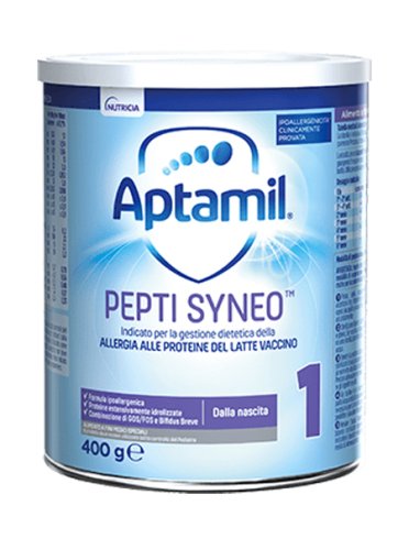Aptamil Pepti Syneo 1 - Latte in Polvere per Bambini Allergici alle  Proteine del Latte Vaccino - 400