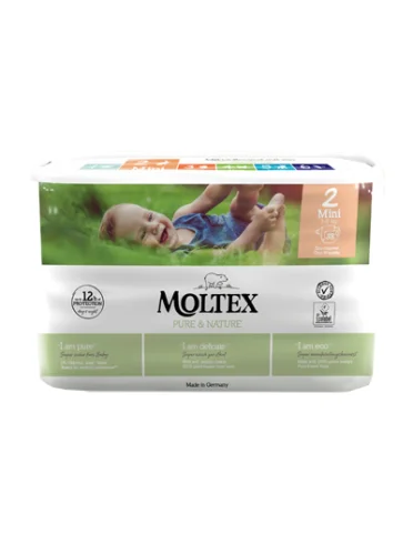 Pannolini moltex pure & nature mini 3-6 kg taglia 2 38 pezzi Pannolini moltex pure & nature mini 3-6 kg taglia 2 38 pezzi