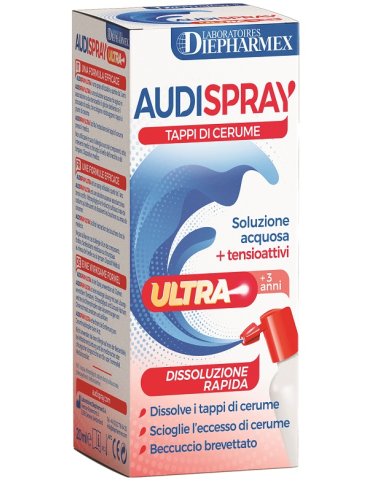 Audispray utra - trattamento spray per rimozione dei tappi di cerume - 20 ml