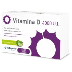 Vitamina D 4000 U.I. - Integratore per Ossa e Sistema Immunitario - 168 Compresse