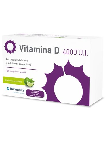 Vitamina d 4000 u.i. - integratore per ossa e sistema immunitario - 168 compresse