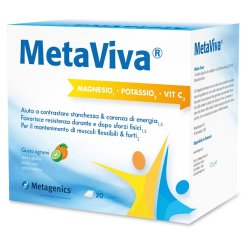 MetaViva - Integratore di Magnesio e Potassio con Vitamina C - 20 Bustine