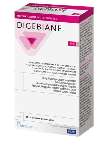 Digebiane rfx - integratore digestivo - 20 compresse
