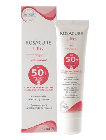 Rosacure ultra spf50+ crema solare viso per pelli con rosacea 30 ml
